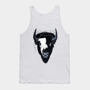 Dead Eyes Buffalo Skull Art Tank Top